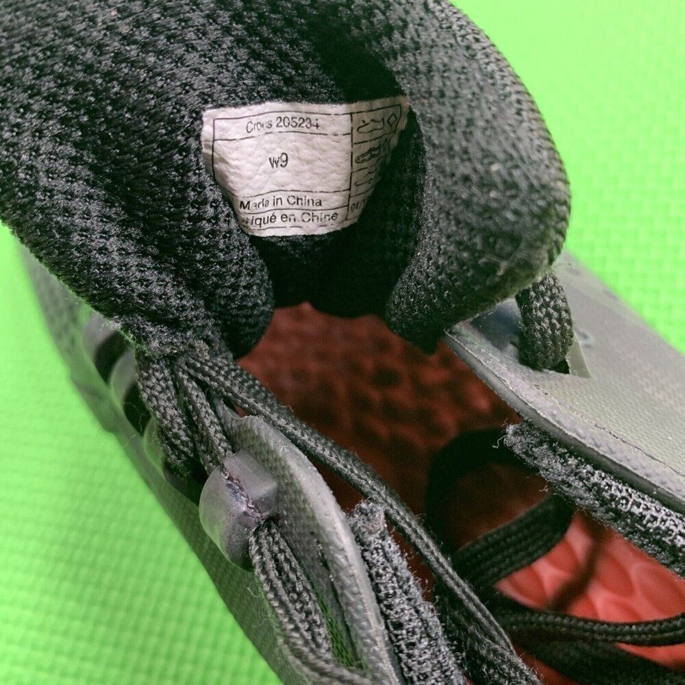 Crocs Lite Ride Pacer Perforated Women's 9 Sneaker Lace Up 205234 Black *Flaws - Picture 3 of 11